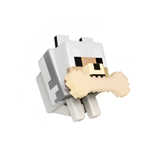 Lobo Pixel 3D con  Iluminación RGB Ambiental